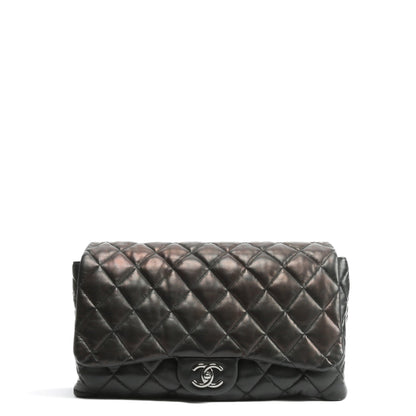 CHANEL Maxi 3 Accordion Flap Black Bag OUTLET FINAL SALE