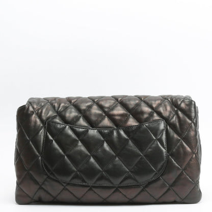 CHANEL Maxi 3 Accordion Flap Black Bag OUTLET FINAL SALE