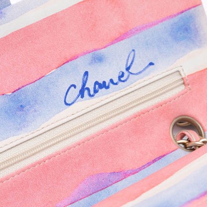 Chanel Sac Medium Classic Printed Lambskin Watercolor Double Flap