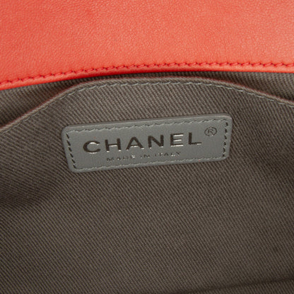 Chanel Sac Medium Lambskin Boy Galuchat Strap Flap Bag