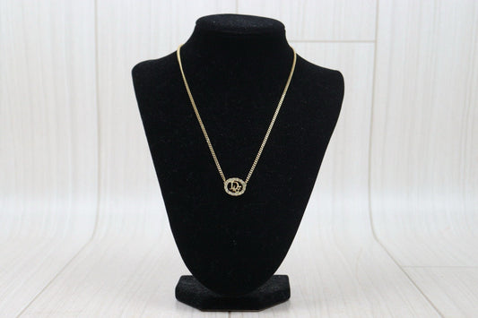 Good ( Rank AB)  Dior Heat Rhinestone Necklace 24102211