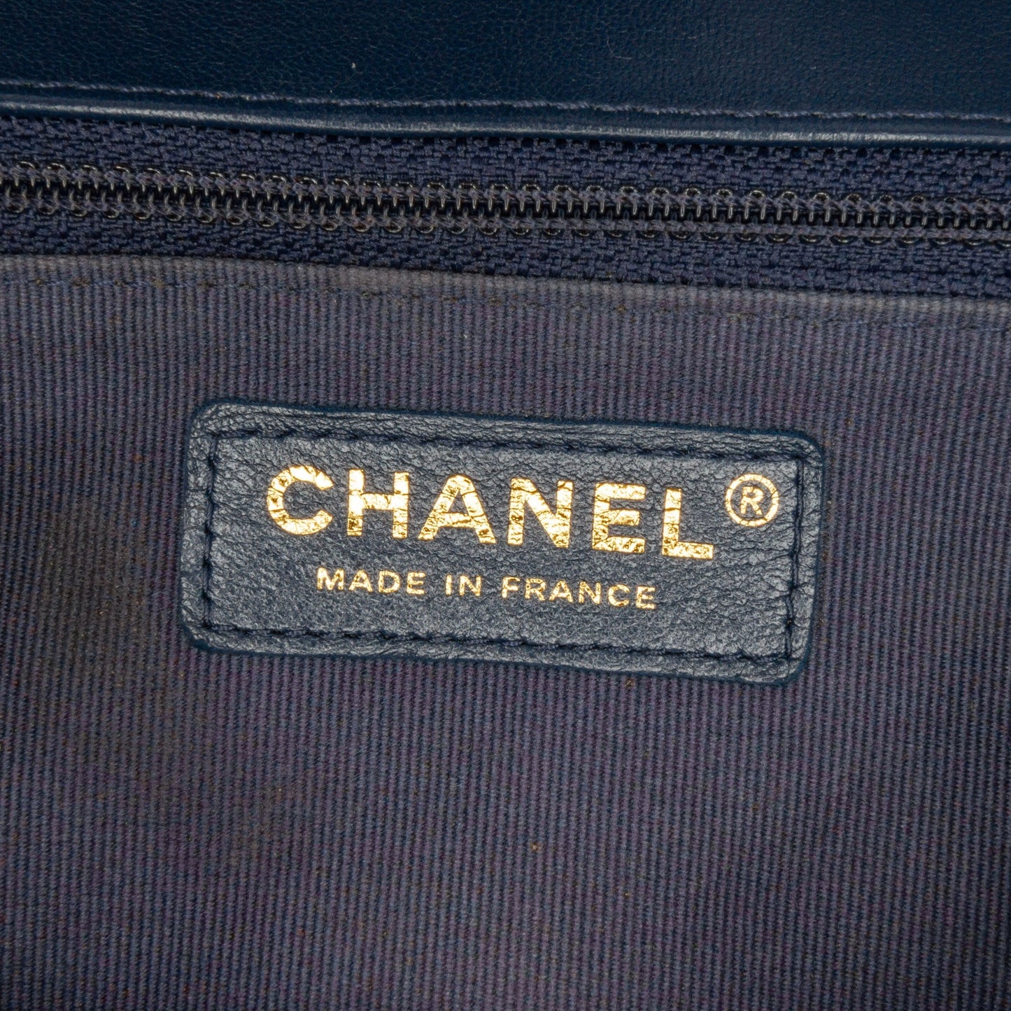 Blue Chanel Mini Square CC Quilted Lambskin Flap Crossbody Bag