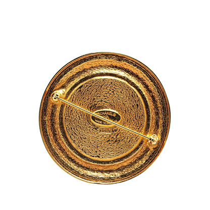 Gold Chanel Gold Plated 31 Rue Cambon Brooch