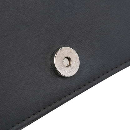 Black Chanel Studded Lambskin Camellia Wallet On Chain Crossbody Bag