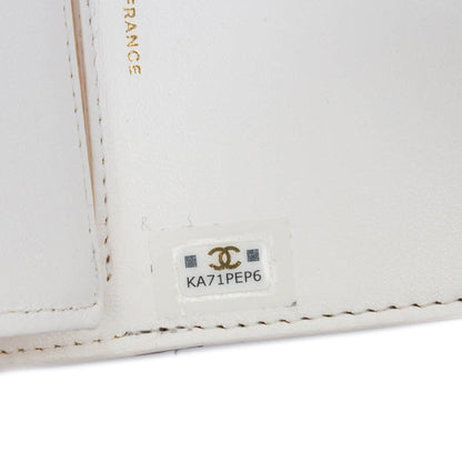 Black Chanel Quilted Lambskin Book Card Holder On Chain Crossbody Bag