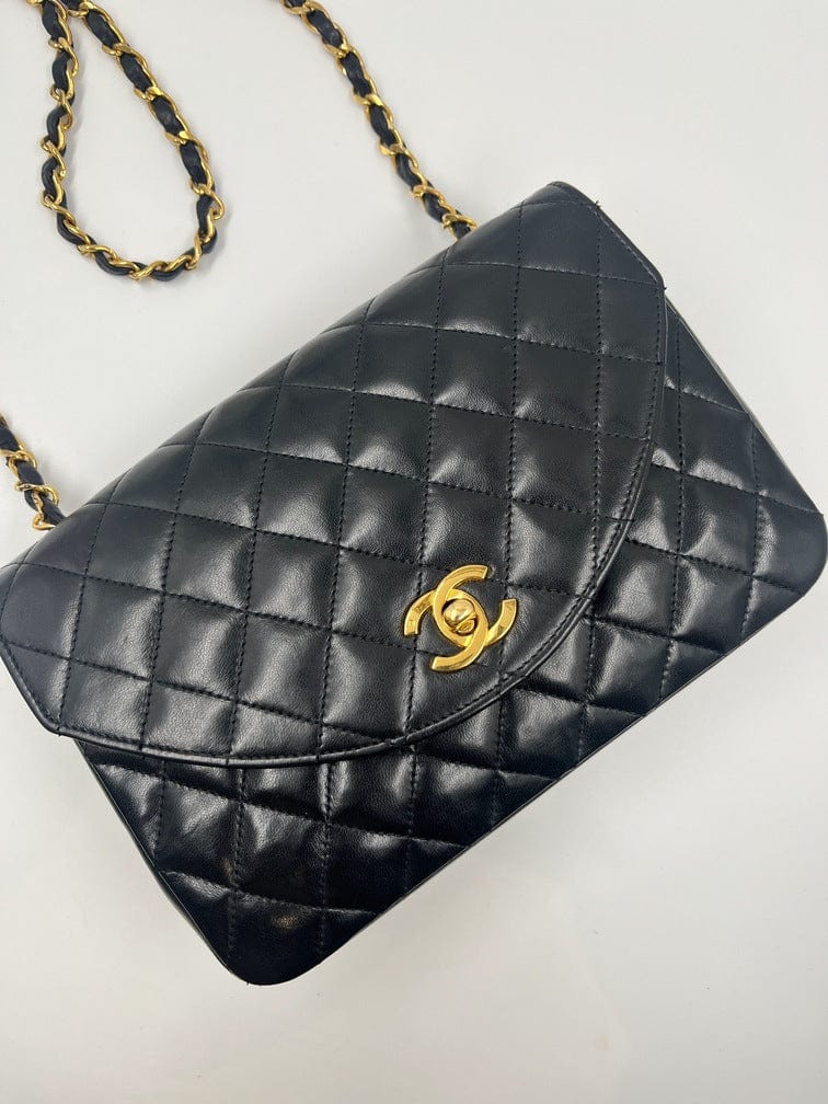 Chanel Vintage Single Flap with 24k gold plated hardware