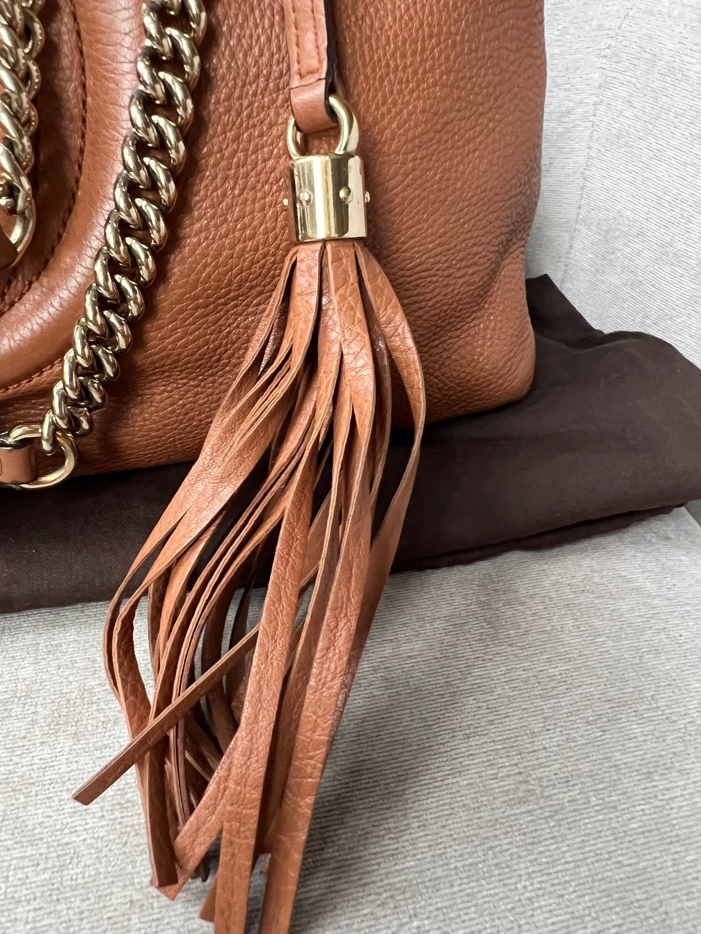 Gucci Caramel Soho Chain Tote