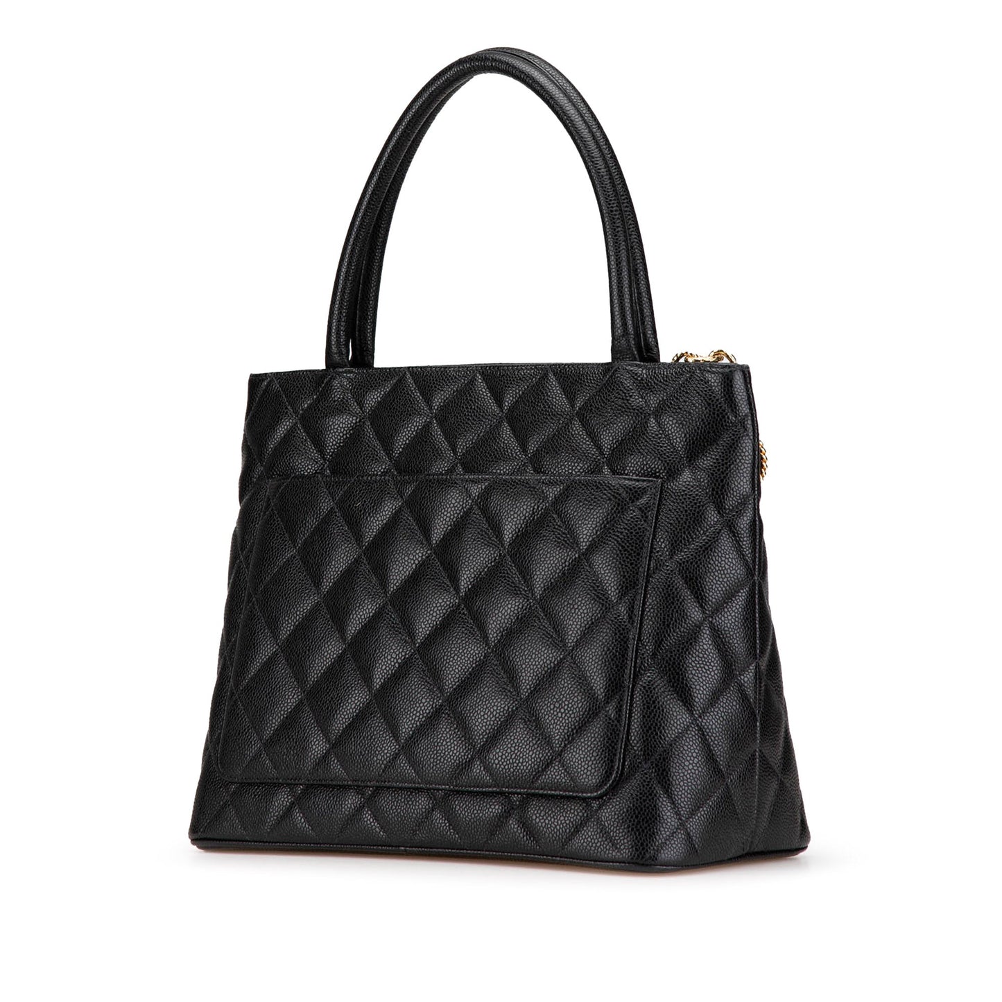 Black Chanel Caviar Medallion Tote
