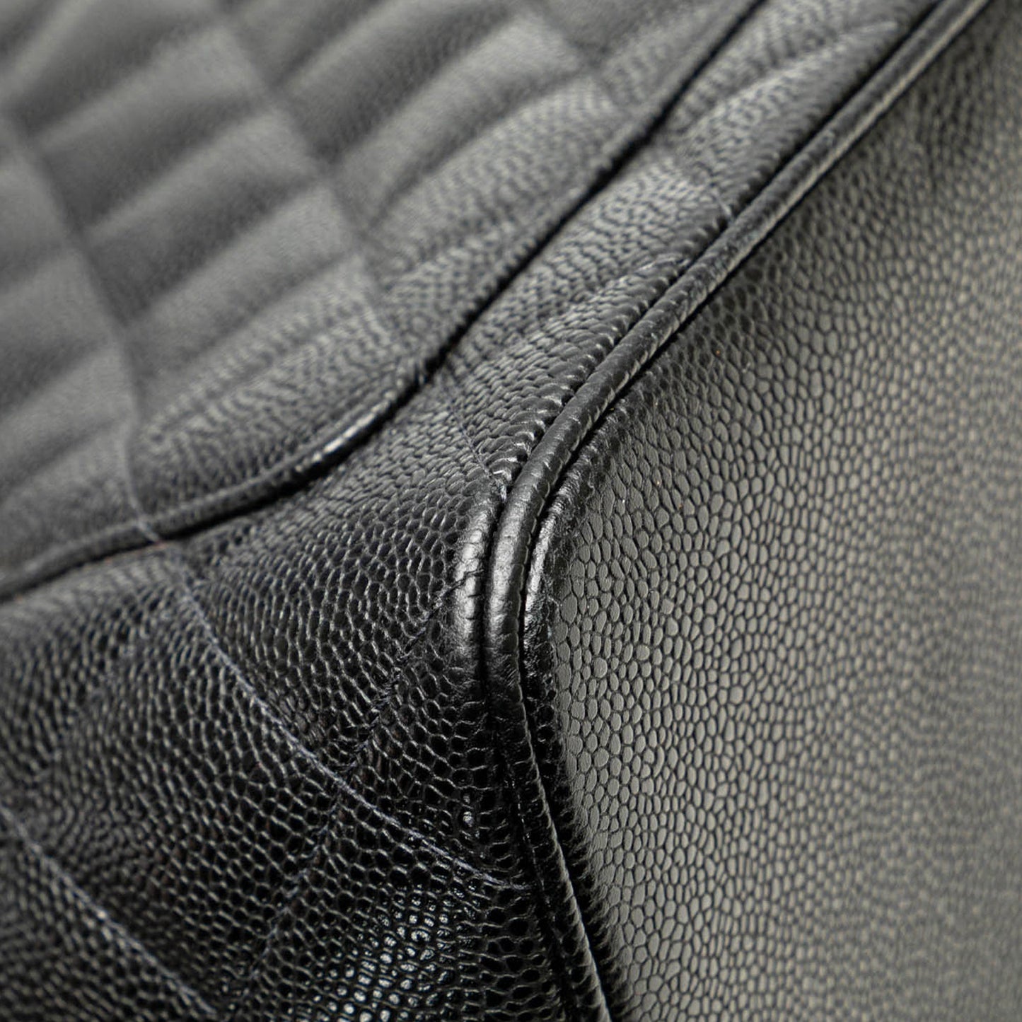 Black Chanel Caviar Medallion Tote
