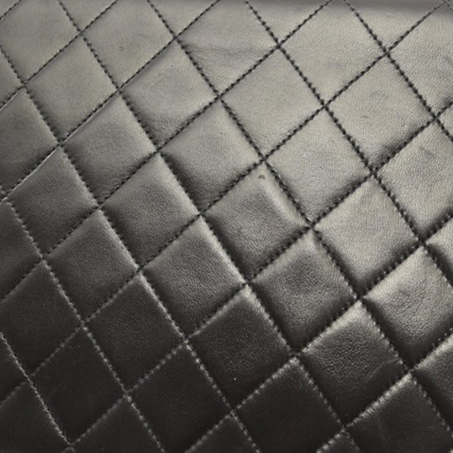 Black Chanel CC Quilted Lambskin Single Flap Crossbody Bag