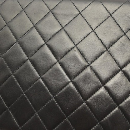 Black Chanel CC Quilted Lambskin Single Flap Crossbody Bag