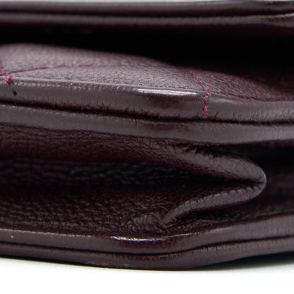 Chanel Boy Wallet on Chain Caviar Burgundy GHW