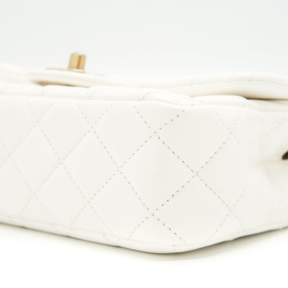 Chanel Mini Rectangular Pearl Crush White GHW