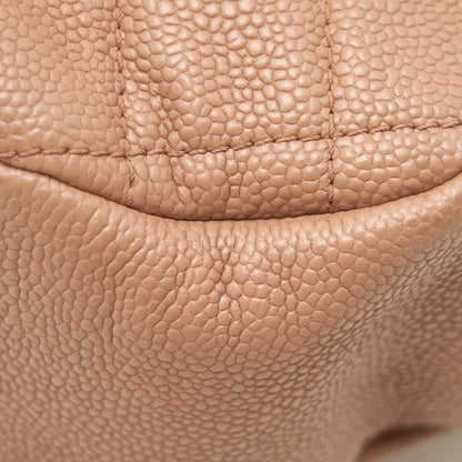 Chanel Round Flap Bag Caviar Dark Beige GHW