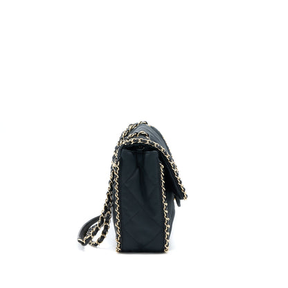Chanel Seasonal Flap Bag Fabric Black GHW