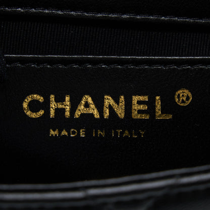 Chanel 22S Giant Chain Flap Shoulder Bag Lambskin Black GHW (Microchip)