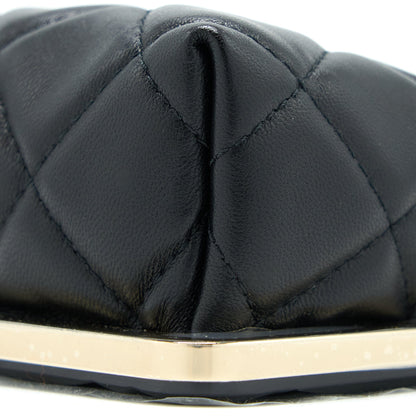 Chanel Mini Clip With Chain Lambskin Black LGHW