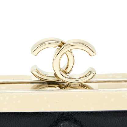 Chanel Mini Clip With Chain Lambskin Black LGHW
