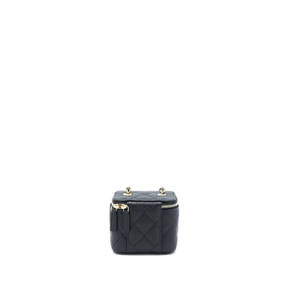 Chanel Mini Vanity with Chain Caviar Black LGHW