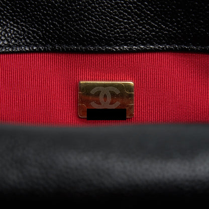 Chanel 22P Medium Melody Bag Grained Calfskin Black GHW (Microchip)