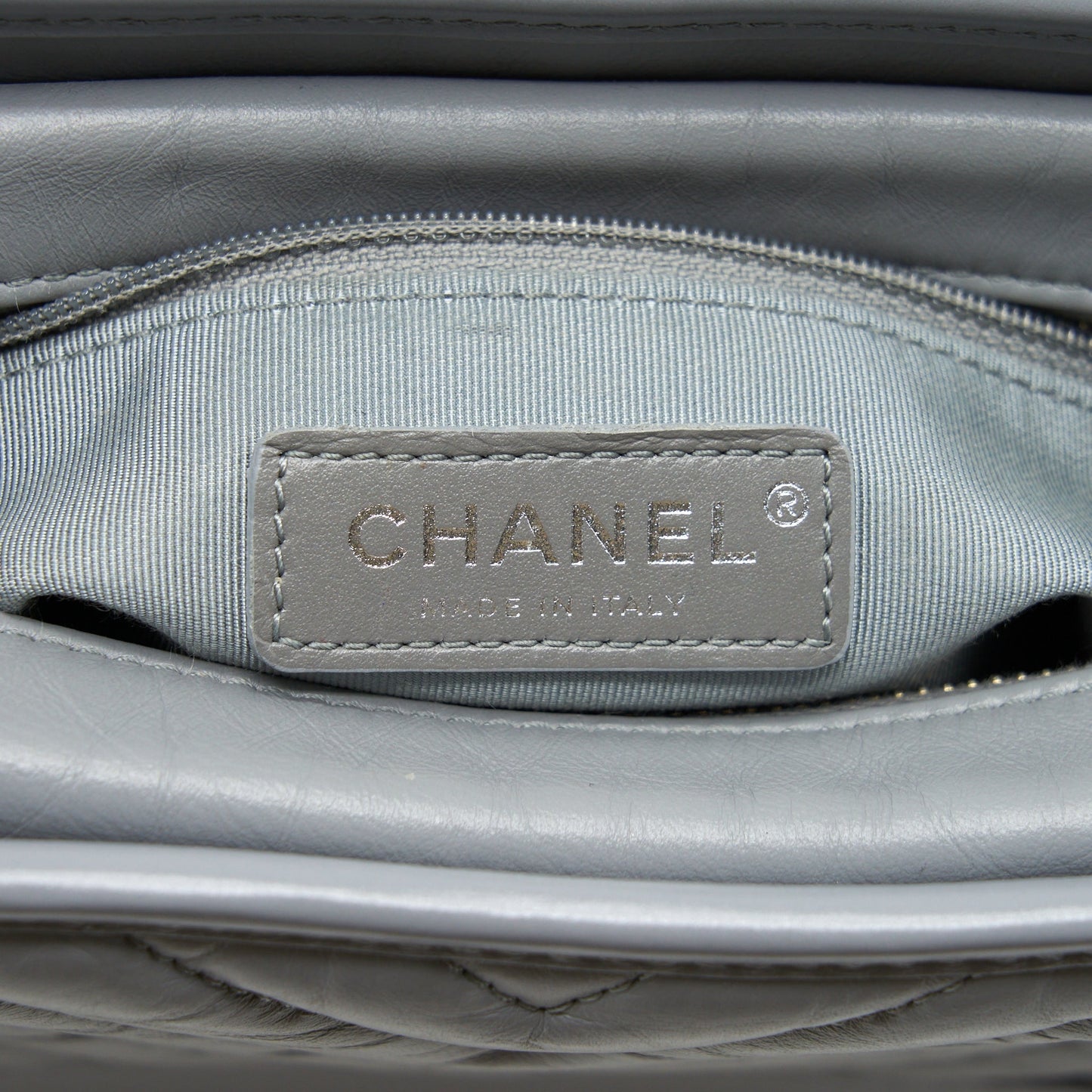 Chanel Chevron Small Gabrielle Hobo Bag Grey With Multicolour Hardware
