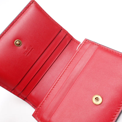 GG Red Cherry Guccissima Short Wallet