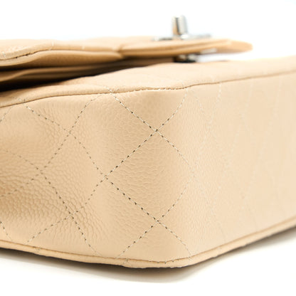 Chanel Classic Double Flap Bag Caviar Light Beige SHW