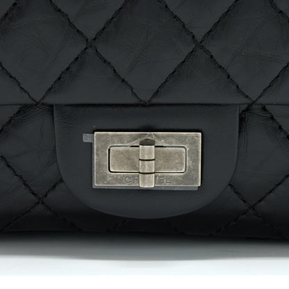 Chanel 2.55 Small Reissue Flap Bag Aged Calfskin Ruthenium SHW (Microchip)