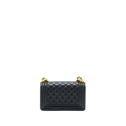 Chanel Small Boy Bag Caviar Black GHW