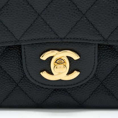Chanel Medium Classic Double Flap Bag Caviar Black GHW