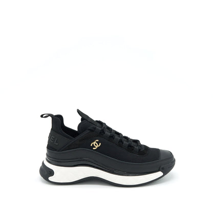 Chanel Size 36.5 Sport Trail Sneakers Black/White