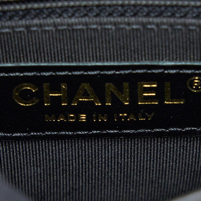 Chanel Seasonal Top Handle Flap Bag Calfskin Black GHW