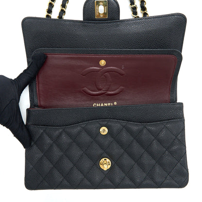 Chanel Medium Classic Double Flap Bag Caviar Black GHW