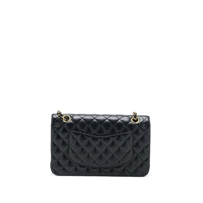 Chanel Medium Classic Double Flap Bag Lambskin Black GHW