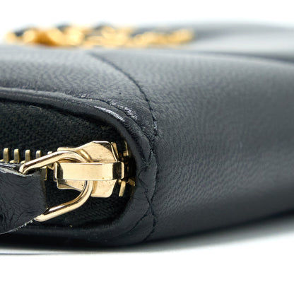 Chanel 19 Zip Wallet Goatskin Black GHW