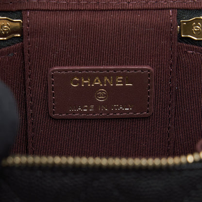 Chanel Mini Vanity With Chain Caviar Black LGHW