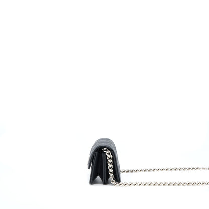 Chanel Clutch With Chain Caviar Black SHW