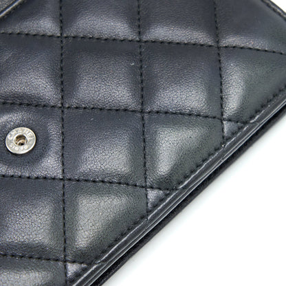 Chanel Classic Wallet On Chain Lambskin Black SHW