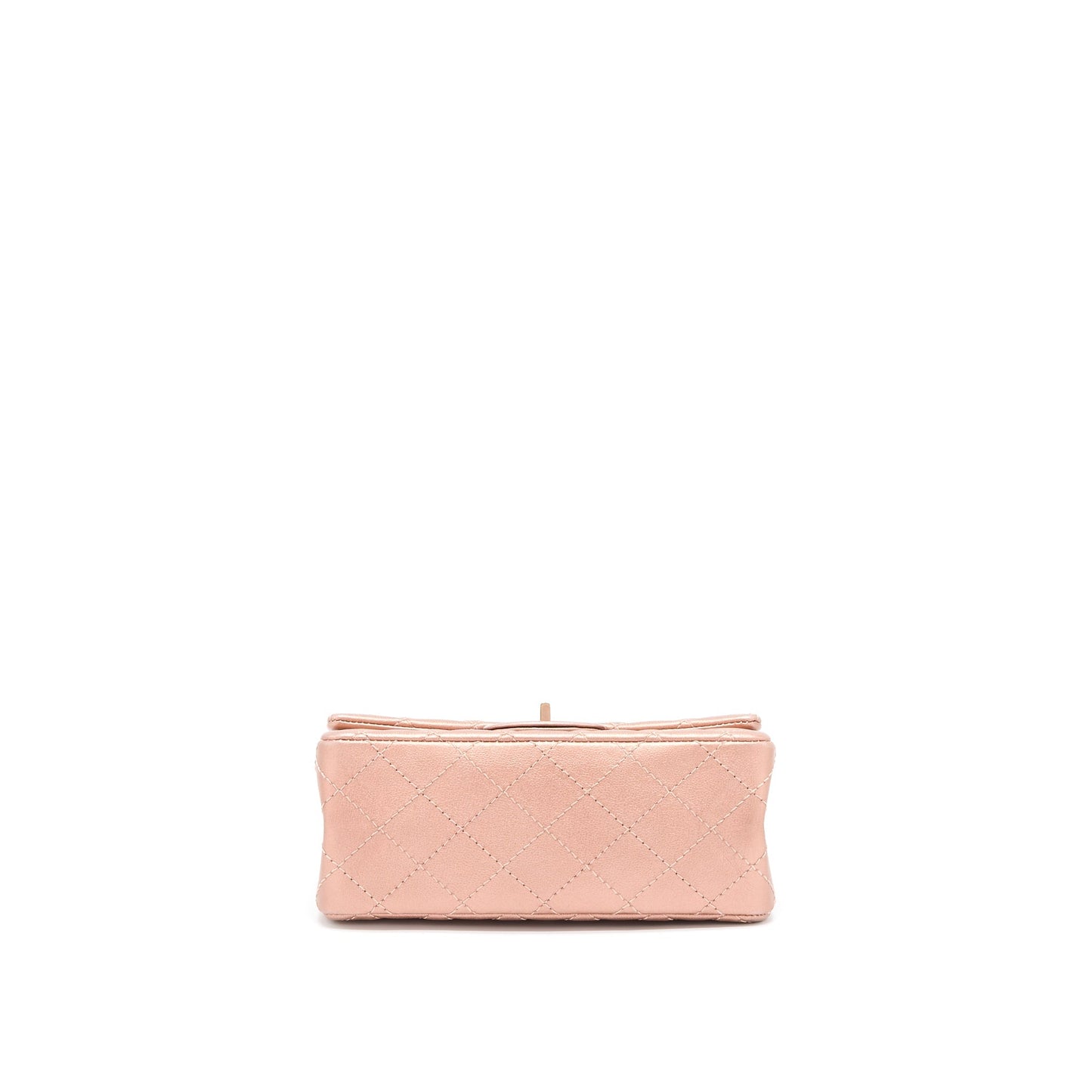Chanel Mini 2.55 Reissue Flap Bag Calfskin Metallic Pink Brushed Gold (Microchip)