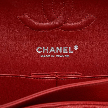 Chanel Classic Double Flap Bag Caviar Red SHW