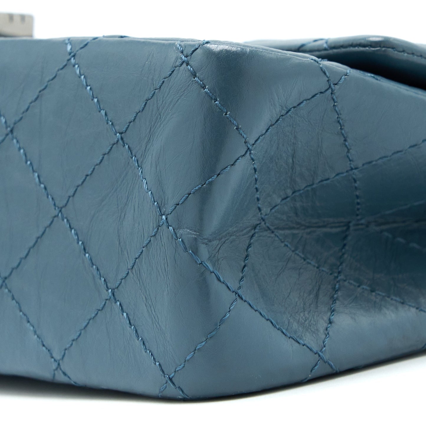 Chanel 2.55 226 Reissue Flap Bag Calfskin Blue Grey SHW