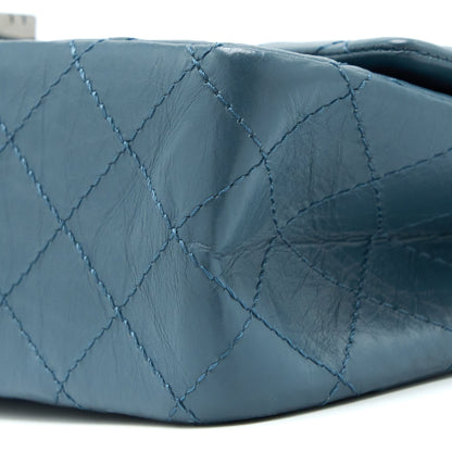 Chanel 2.55 226 Reissue Flap Bag Calfskin Blue Grey SHW
