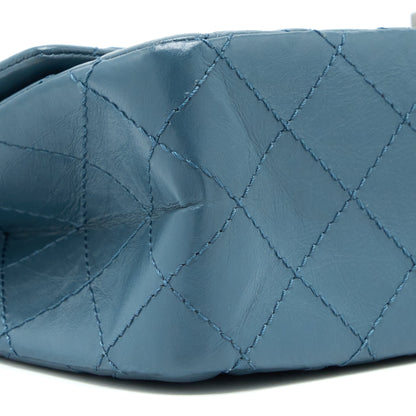 Chanel 2.55 226 Reissue Flap Bag Calfskin Blue Grey SHW