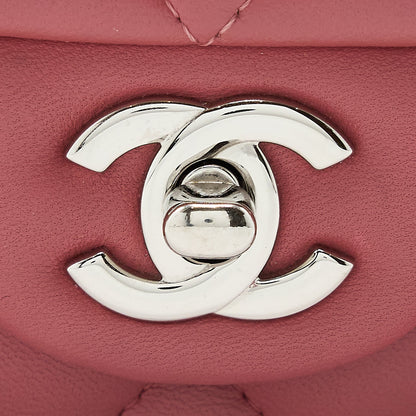 Chanel Mini Rectangular Flap Bag Lambskin Pink SHW