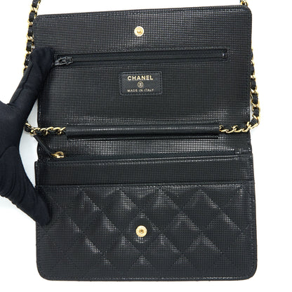 Chanel Limited Wallet On Chain Calfskin Black GHW