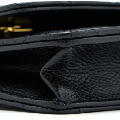 Chanel Classic Wallet On Chain Caviar Black GHW (Microchip)