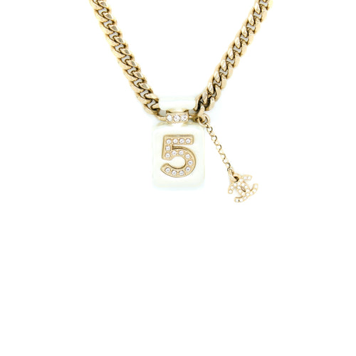 Chanel 22S Perfume Bottle/CC Logo Drop Necklace/Choker LGHW