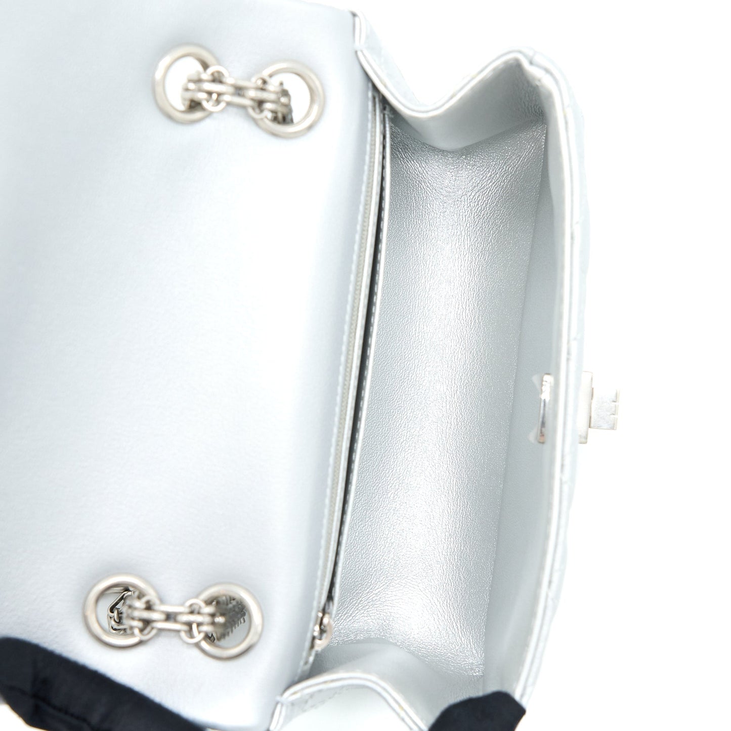 Chanel Mini 2.55 Reissue Flap Bag Calfskin Light Grey SHW