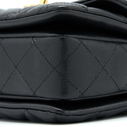 Chanel 22K Coco First Caviar Leather Black GHW (Microchip)