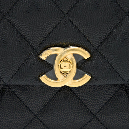 Chanel 22K Coco First Caviar Leather Black GHW (Microchip)